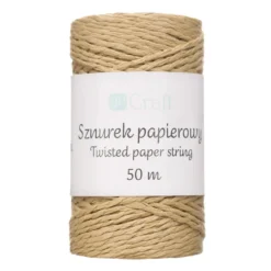 Sznurek papierowy - DpCraft - kraft, 50 m
