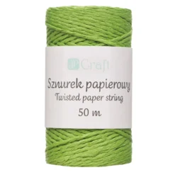Sznurek papierowy - DpCraft - zielony, 50 m