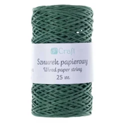 Sznurek papierowy - DpCraft - zielony, 25 m