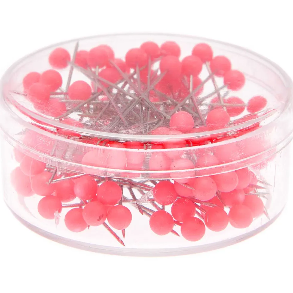 Szpilki ozdobne - Rico Design - Neon Pink, 38 mm, 100 szt.