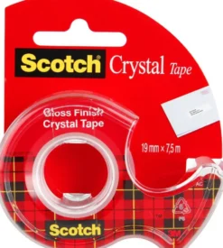 Taśma biurowa Crystal z dyspenserem - Scotch - transparentna 19 mm x 7,5 m