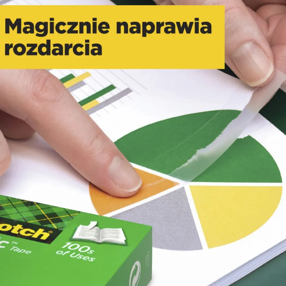 Taśma biurowa Magic - Scotch - matowa 19 mm x 33 m