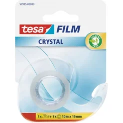 Taśma biurowa z dyspenserem tesafilm Crystal - 10m x 19mm - Tesa