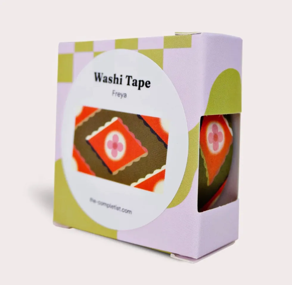 Taśma papierowa washi Freya - The Completist. - 15 mm x 10 m