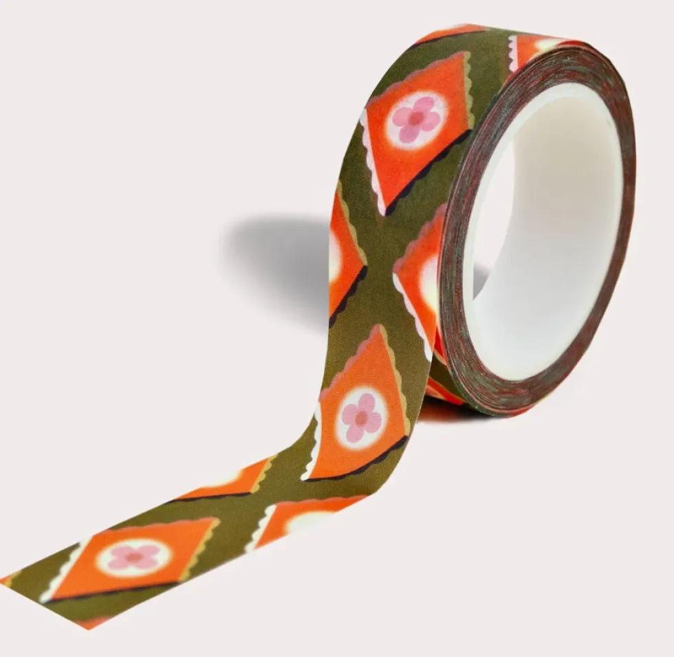 Taśma papierowa washi Freya - The Completist. - 15 mm x 10 m