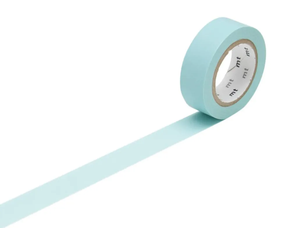 Taśma papierowa washi - MT Masking Tape - Baby Blue, 7 m