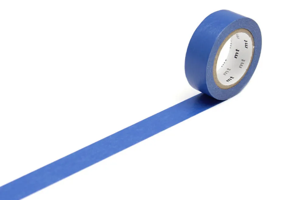 Taśma papierowa washi - MT Masking Tape - Bleu Nuit Ruri, 7 m