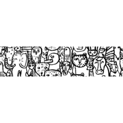 Taśma papierowa washi - MT Masking Tape - Cup of Therapy Animals, 7 m