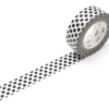 Taśma papierowa washi - MT Masking Tape - Dot Black, 7 m