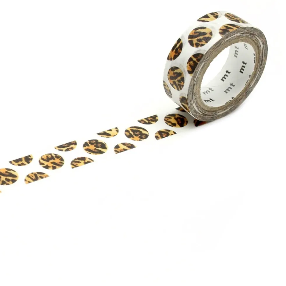 Taśma papierowa washi - MT Masking Tape - Dot Leopard 7 m