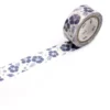 Taśma papierowa washi - MT Masking Tape - Hibiscus Navy Blue 7 m