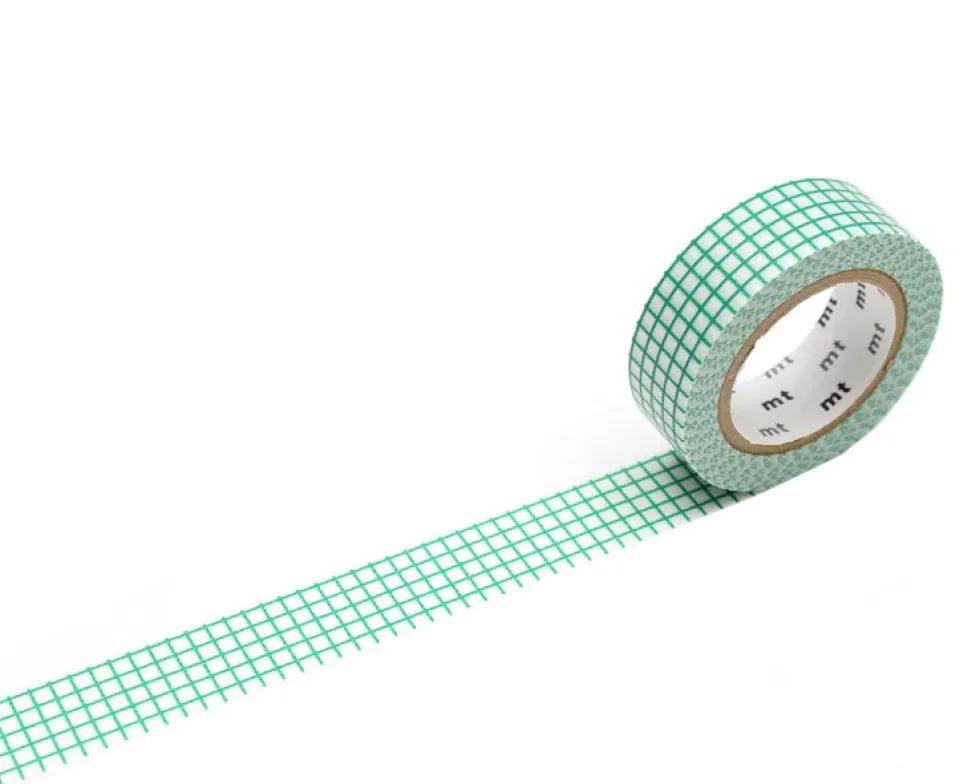 Taśma papierowa washi - MT Masking Tape - Hougan Emerald, 7 m