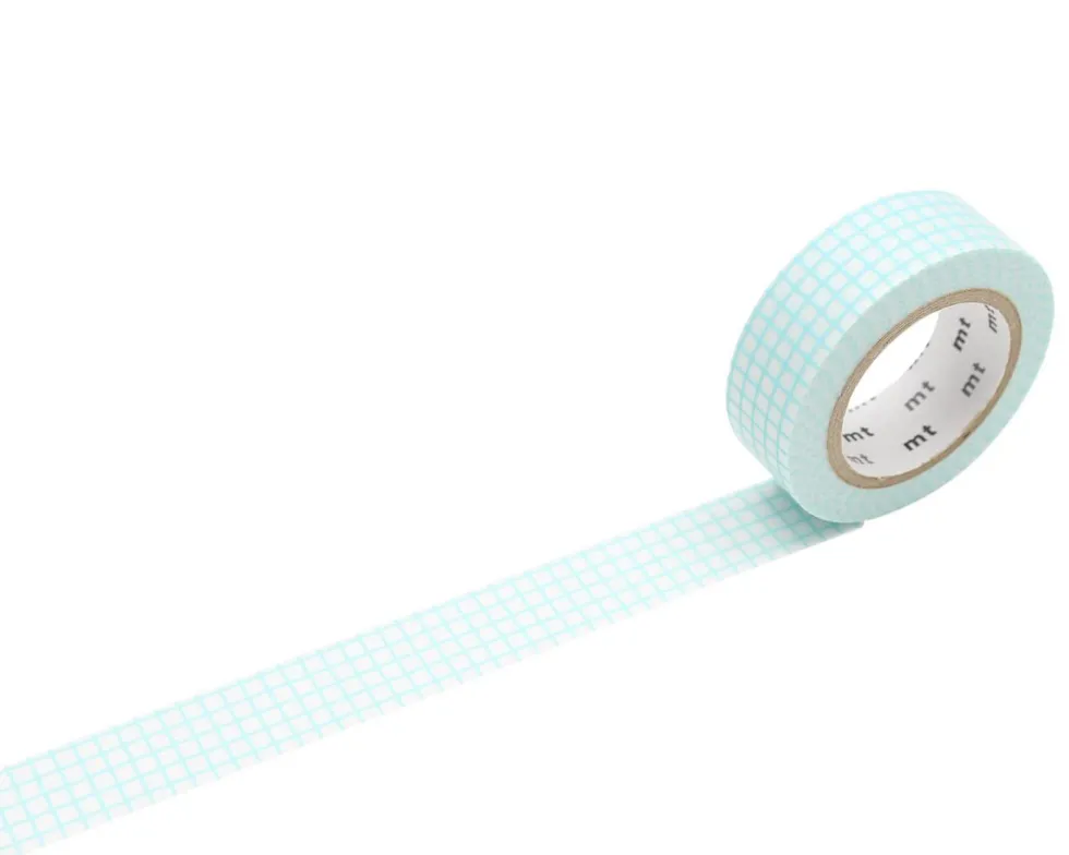 Taśma papierowa washi - MT Masking Tape - Hougan Mint Blue, 7 m