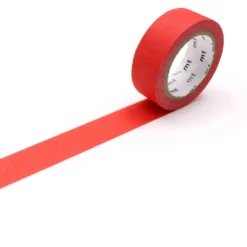 Taśma papierowa washi - MT Masking Tape - Matte Red 7 m