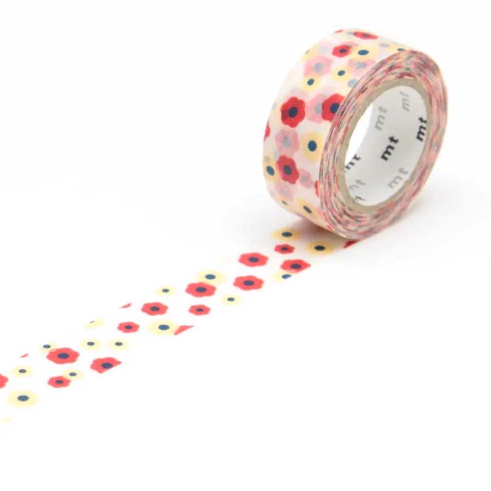 Taśma papierowa washi - MT Masking Tape - Motif Flower 7 m