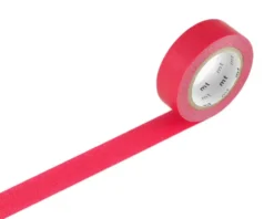 Taśma papierowa washi - MT Masking Tape - Red, 7 m