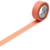 Taśma papierowa washi - MT Masking Tape - Salmon Pink, 7 m