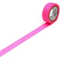 Taśma papierowa washi - MT Masking Tape - Shocking Pink, 7 m