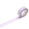 Taśma papierowa washi - MT Masking Tape - Stripe Lilac, 7 m