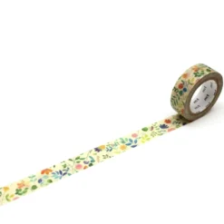 Taśma papierowa washi - MT Masking Tape - Watercolour Flower, 7 m