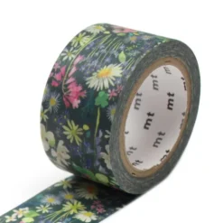 Taśma papierowa washi - MT Masking Tape - Woodline Walk Bluebellgray, 7 m