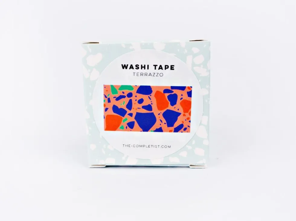 Taśma papierowa washi Peach Terazzo - The Completist.