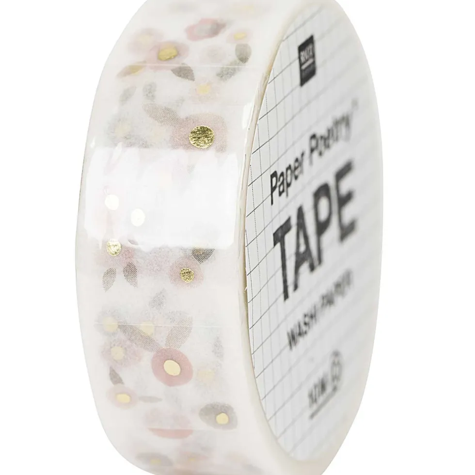 Taśma washi, Kwiaty - Paper Poetry - 15 mm x 10 m