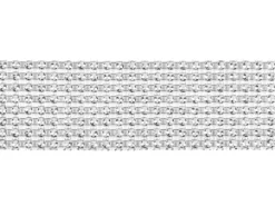 Taśma z cyrkoniami - srebrne, 4 cm x 9 m
