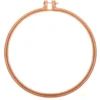 Tamborek do wyszywania, okrągły - Rico Design - musztardowy, 22,8 cm