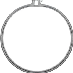 Tamborek do wyszywania, okrągły - Rico Design - szary, 25,4 cm