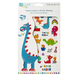 Tatuaże zmywalne świecące w ciemności Dinozaury - DpCraft