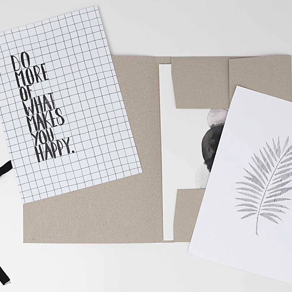 Teczka papierowa na dokumenty i rysunki A5 - Paper Poetry