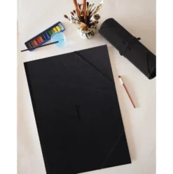 Teczka skórzana na rysunki 32 x 45 cm - Rhodia - Black