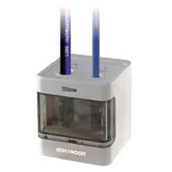 Temperówka elektryczna podwójna Cube - Koh-I-Noor - szara
