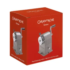 Temperówka metalowa na korbkę - Caran d'Ache - Grey