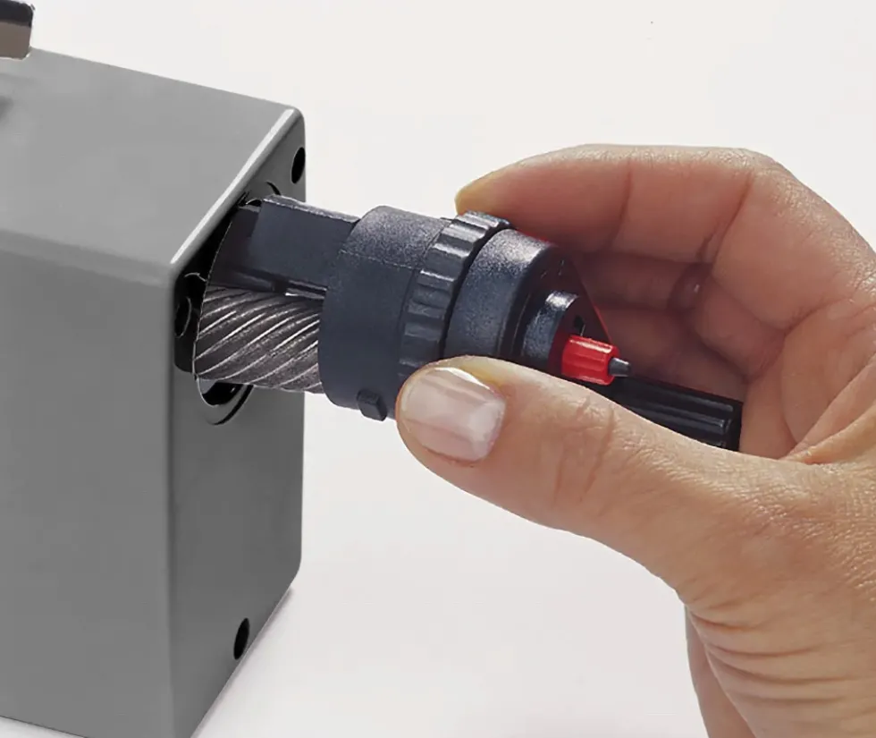 Temperówka na korbkę 155 8-12 mm - Dahle - Smart Grey