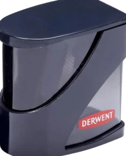 Temperówka podwójna z pojemnikiem - Derwent - czarna