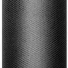 Tiul dekoracyjny 15 cm - czarny, 9 m