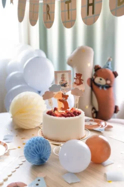 Toppery do muffinek Miś - 12-14 cm, 5 szt.
