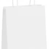 Torba papierowa biała - 24 x 10 x 32 cm