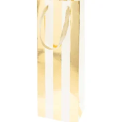 Torba prezentowa na wino Paski - Rico Design - 12 x 36,5 x 8 cm