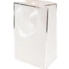 Torba prezentowa - Rico Design - biało-srebrna, 15 x 24 x 10 cm