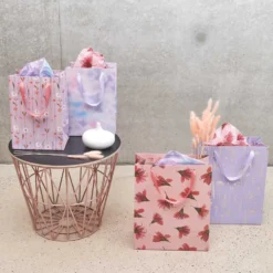 Torba prezentowa - Rico Design - Flower Tendrils, 18 x 26 x 12 cm