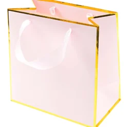 Torba prezentowa - Rico Design - różowo-złota, 18 x 18 x 10 cm