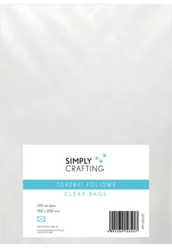 Torebki, woreczki foliowe bez kleju - Simply Crafting - 10 x 15 cm, 100 szt.