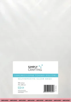 Torebki, woreczki foliowe z klejem - Simply Crafting - C5, 100 szt.