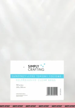 Torebki, woreczki foliowe z klejem - Simply Crafting - 23 x 35 cm, 100 szt.