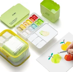 Travel Box do farb Twin Cup & Jelly Cup - HIMI - Apple Green