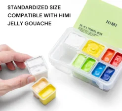 Travel Box do farb Twin Cup & Jelly Cup - HIMI - Apple Green