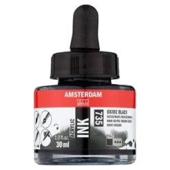 Tusz akrylowy - Amsterdam - Oxide Black, 30 ml